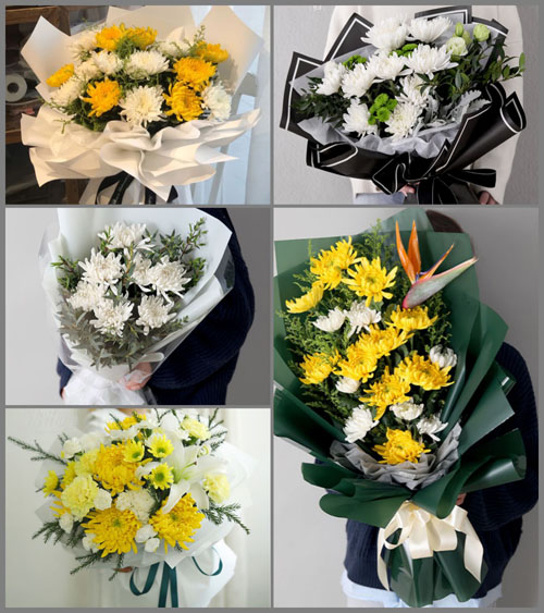 贵州毕节市赫章县白果镇河头上村白事花束代送